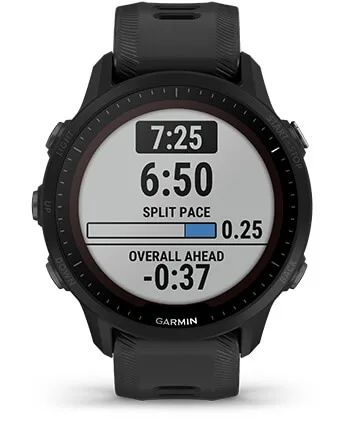 Умные часы Garmin Forerunner 955 с черным ремешком